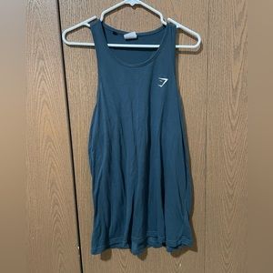 Gymshark navy blue oversized tank top